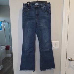 Wax Jean Medium Blue Flare Jeans